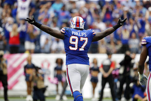 Buffalo Bills defensive tackle Jordan Phillips (OU)